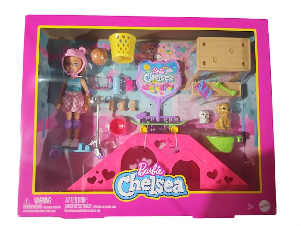 Barbie Chelsea Doll & Skate Park Playset NWT